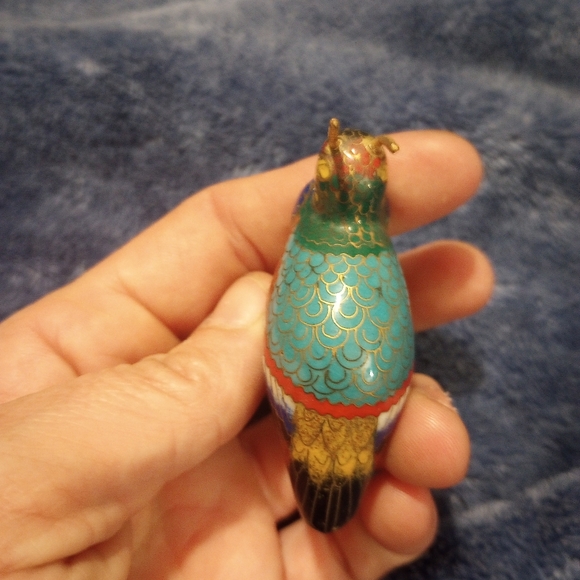 🌠 Vintage Cloisonne Bird, EUC - Picture 4 of 5